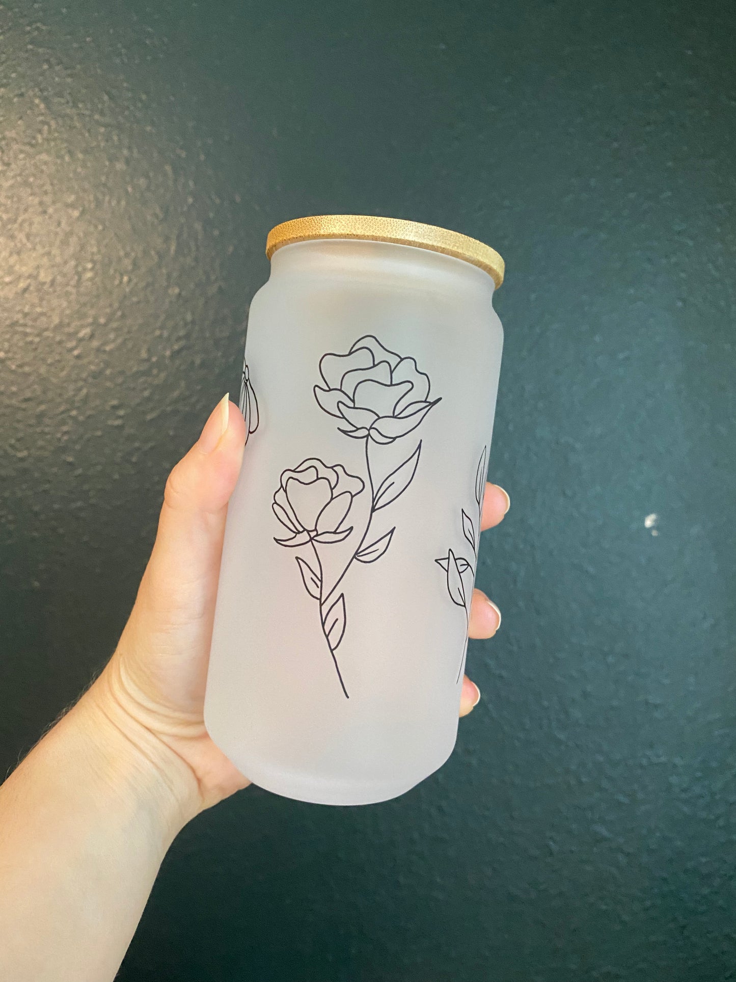 Line Drawn Flower Cup